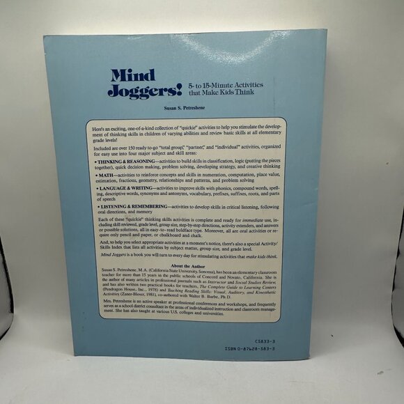 Mind Joggers!: 5- to 15- Minute Activities That Make Kids Think (Paperback) - Picture 3 of 5